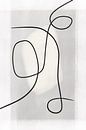 Moderne Abstracte Kunst - Lijnen 2 (gezien bij Eigen Huis & Tuin) van Studio Malabar thumbnail
