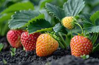 Rijpe Aardbeienplant van Art & Soul Creations thumbnail