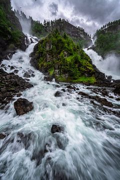 Låtefossen Wasserfall Norwegen