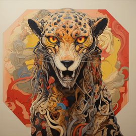 Scarf Leopard by puffpowerxii