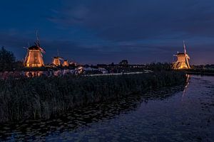Moulin de Kinderdijk Patrimoine mondial de l'Unesco sur Alfred Benjamins