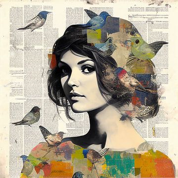 Paperbirds woman by Bianca ter Riet