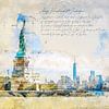 Liberty Island Manhattan sur Theodor Decker