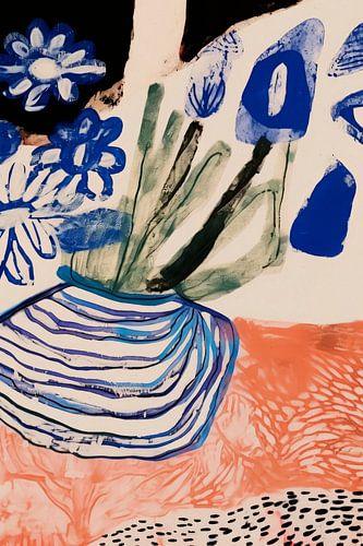 Still Life With Blue Flowers (Vie immobile avec des fleurs bleues)