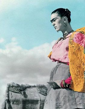 Frida - Mexican Collage van MIXED