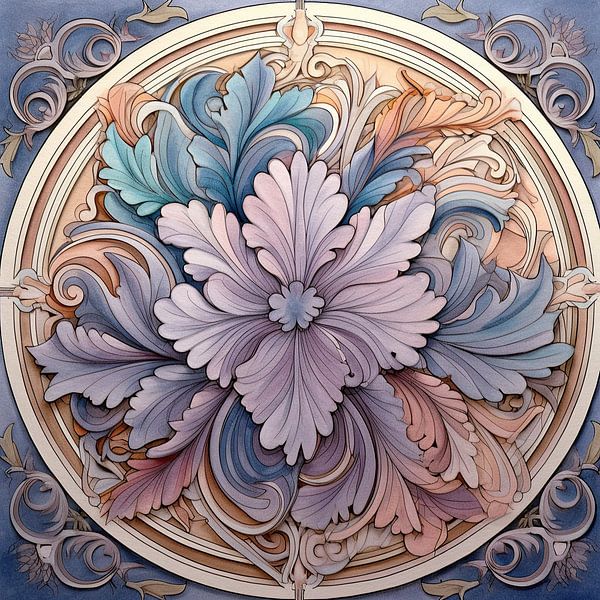 Malerei Harmonischer Fluss | Ruhiges Interieur von ARTEO Gemälde