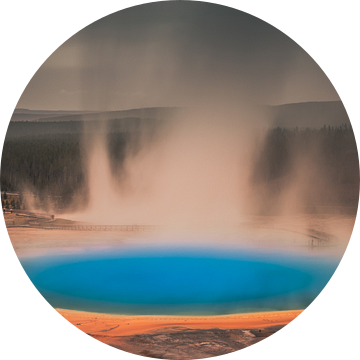 Grand Prismatic Spring, Yellowstone National Park van Harold van den Hurk