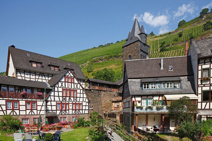 Malerwinkel, half-timbered houses in the old town, Bacharach am Rhein, Unesco World Heritage Upper M von Torsten Krüger