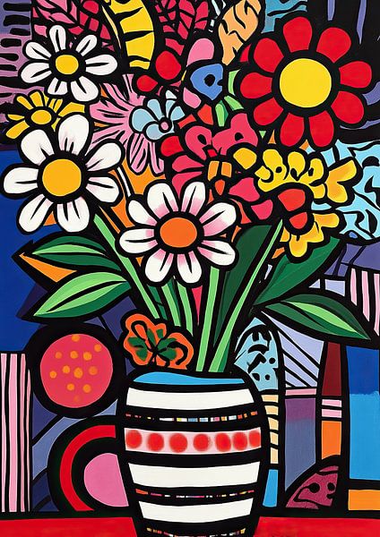 Bloemen Vaas van ARTEO Schilderijen