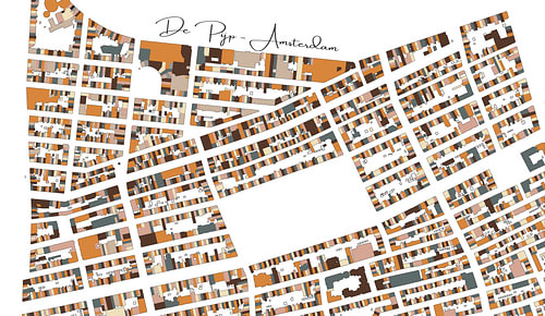 Map of De Pijp – Amsterdam