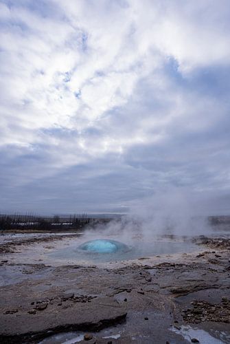 Strokkur Geyser at the Golden Circle in Iceland