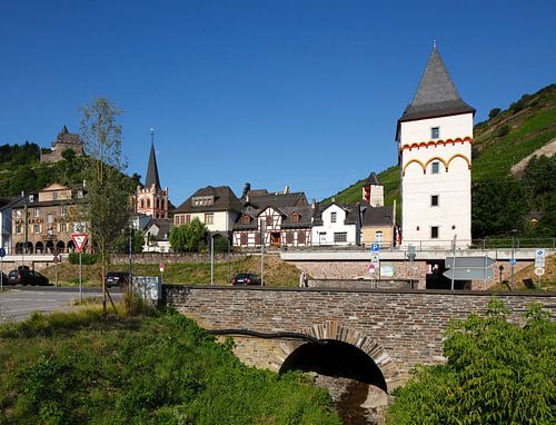 Mint tower, Bacharach am Rhein, Unesco World Heritage Upper Middle Rhine Valley, Rhineland-Palatinat