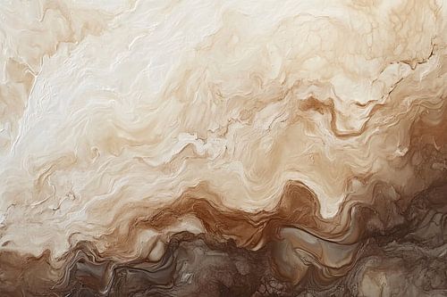 Warm abstract schilderij met textuur