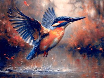 Kingfisher at the lake by Max Steinwald