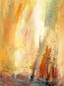 Stimmung einer Landschaft in Gelb von Claudia Gründler