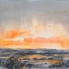 Glühender Himmel bei Sonnenaufgang 1 von Adriana Müller