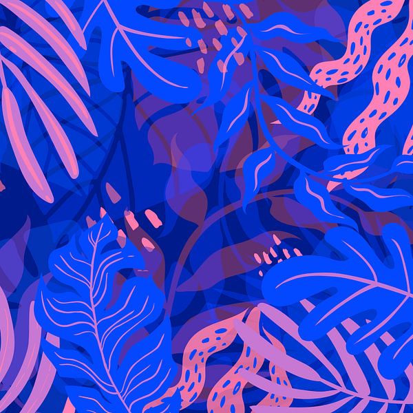 Kleurrijke jungle van FRESH Fine Art