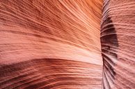 Rote Felsen in organischen Formen im Lower Antelope Canyon von Myrthe Slootjes Miniaturansicht