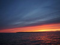 Ein roter Himmel in der Nacht, ist ein Seemannsvergnügen