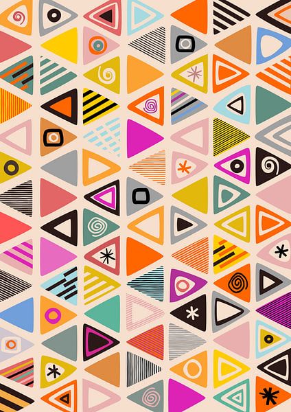 Geometric with Triangles by Angel Estevez