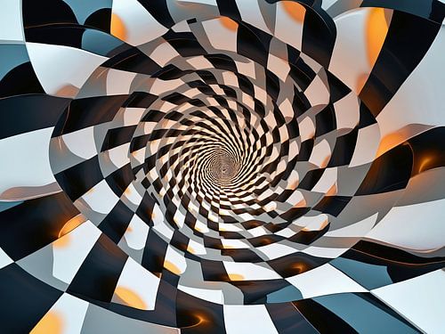 Abstrakte Arbeit mit 3d-Effekt