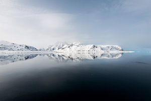 Das ultimative Spiegelbild eines Gletschers auf Spitzbergen von Gerry van Roosmalen