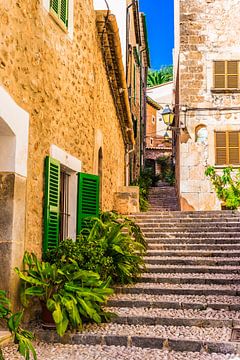 Vieux village de Fornalutx à Majorque, Espagne Îles Baléares sur Alex Winter