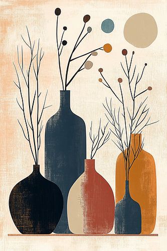 Vazencompositie in Aardetinten no.3