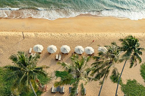 Plage dans le sud du Sri Lanka sur Rijk van de Kaa