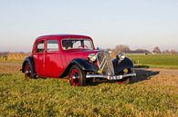 Citroen Traction Avant in natuur von Anna H Span Miniaturansicht