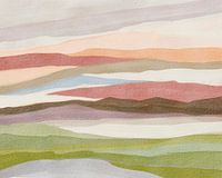 Abstrakte Aquarelllandschaft