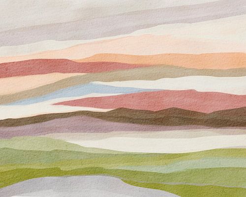 Abstract watercolor landscape