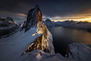 Segla Winter-Sonnenuntergang