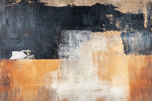 Abstraktion in geschichteter Stille Farbfelder im Kontrapunkt