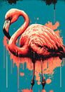 Flamingo as pop art by Roger VDB thumbnail