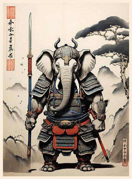Guerrier éléphant par VISHAKATIAR