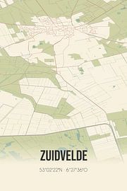 Alte Karte von Zuidvelde (Drenthe)