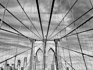 Brooklyn Bridge, New York van Lara Giesing