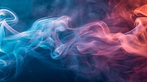 Colourful smoke on a dark background by de-nue-pic