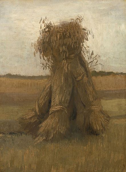 Sheaves of wheat, Vincent van Gogh by Masterful Masters