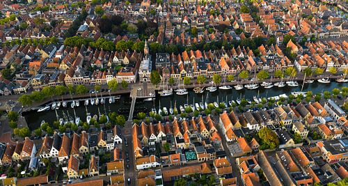 Ochtendrust boven Harlingen – Stad, Haven en Waddenzee