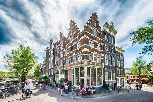 De mooiste grachtenpanden van de Brouwersgracht in Amsterdam.