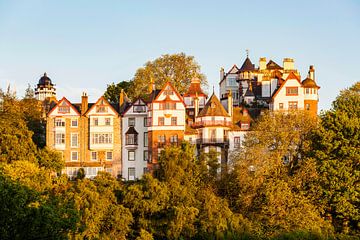 Houses of Ramsay Garden in the Castlehill area in Edinburgh by Werner Dieterich