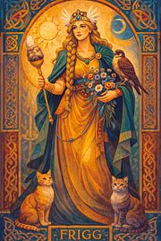 Illustration der nordischen Göttin Frigg. von Johannes