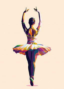 Ballet Pop Art mooi van WpapArtist WPAP Artist