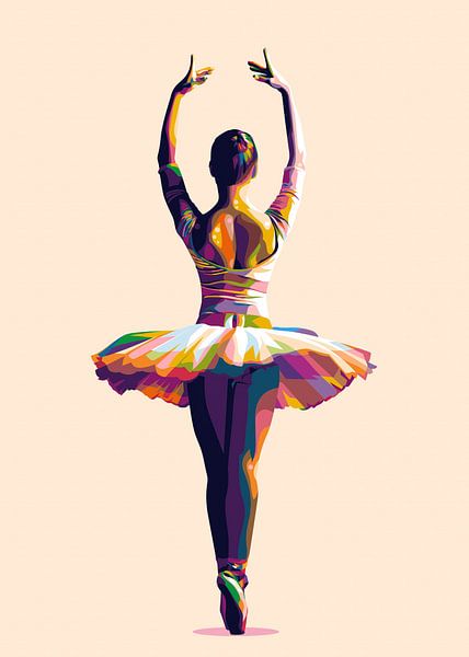 Ballet Pop Art beautiful par WpapArtist WPAP Artist