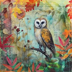 Owl Late Summer Wildlife (faune sauvage de fin d'été)
