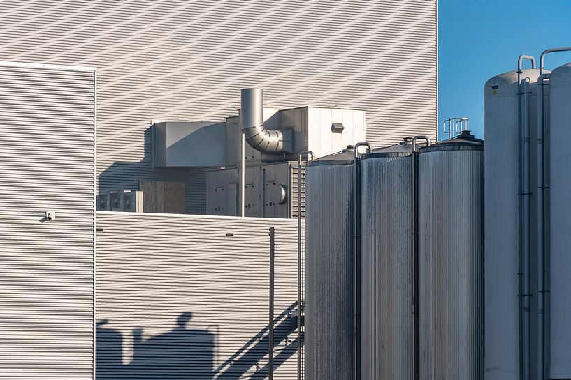 Industriële opslagtanks van dichtbij van Sjoerd van der Wal Fotografie