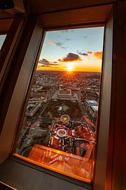 Zonsondergang over Berlijn vanaf de TV-toren van Leo Schindzielorz