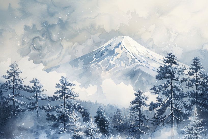 Mount Fuji by Poster Art Shop